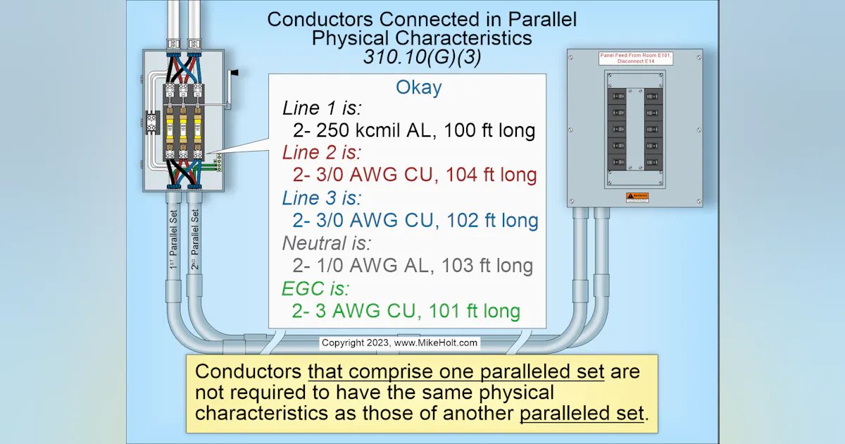 Stumped By The Code NEC Requirements Paralleling Of Conductors EC M stumped-by-the-code-nec-requirements-paralleling-of-conductors-ec-m