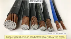 Fig. 1. The aluminum core of a copper-clad aluminum conductor must be made of an AA-8000 series electrical-grade aluminum alloy conductor material.