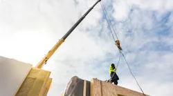 construction worker on roof