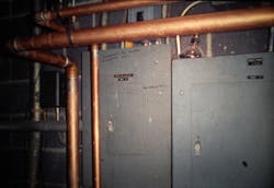 working space violation in front of electrical equipment working space violation in front of electrical equipment