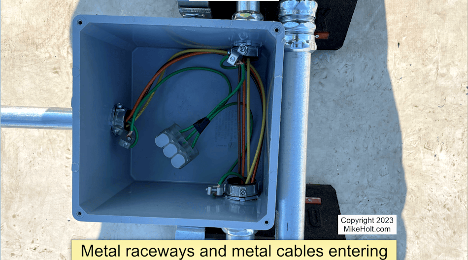 Code Q&A: Can Metal Raceways and Cables Be Used With Nonmetallic Boxes ...