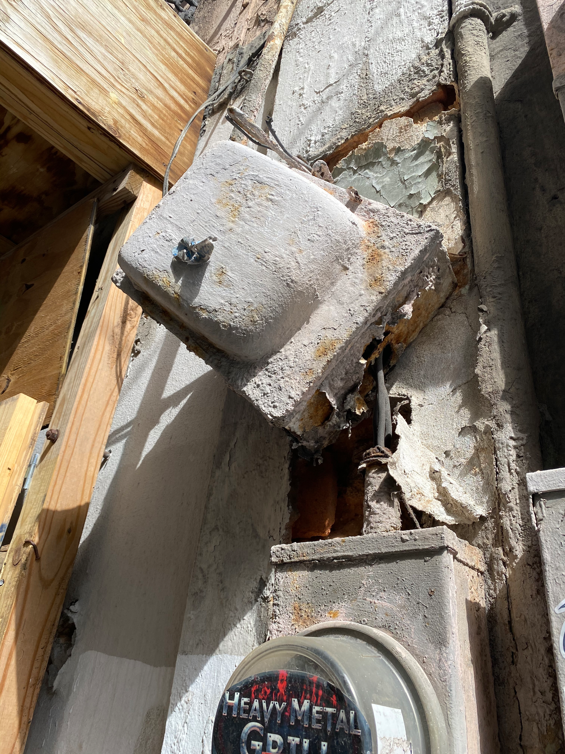 corroded electrical equipment