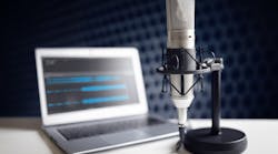 Podcast and microphone