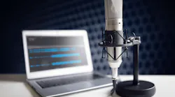 Podcast and microphone