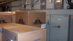 electric room used for storage
