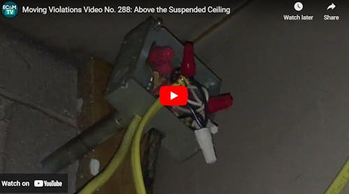 Moving Violations Video No. 288: Above the Suspended Ceiling