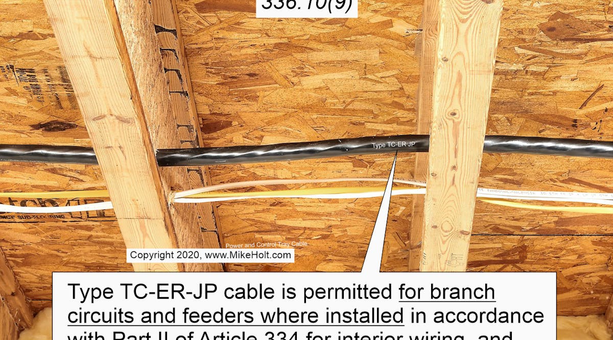 TC cable uses permitted