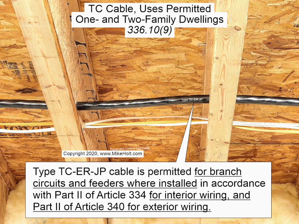 Stumped by the Code? NEC Requirements for Installing TC Cable | EC&M