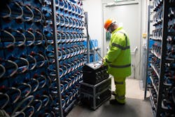 Photo 1. Wearing the correct PPE ensures the safety of testing personnel. Photo 1. Wearing the correct PPE ensures the safety of testing personnel.