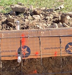 An 8 AWG copper conductor attached to the conductive pool shell. The other end of the conductor is to be attached to the perimeter surface structural reinforcing steel, copper ring, or copper grid. An 8 AWG copper conductor attached to the conductive pool shell. The other end of the conductor is to be attached to the perimeter surface structural reinforcing steel, copper ring, or copper grid.