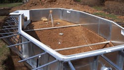 Structural metallic wall panel of a permanently installed pool, per list item (3). Structural metallic wall panel of a permanently installed pool, per list item (3).