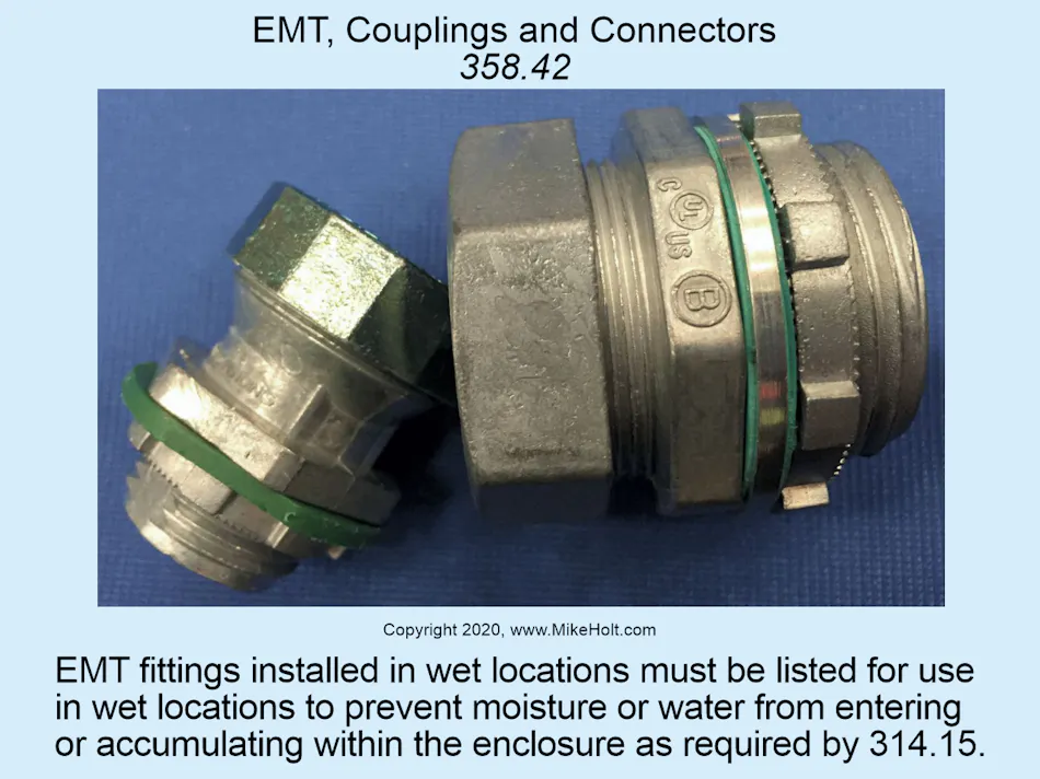 Code Q&A: NEC Requirements for Installing EMT Couplings and Connectors ...