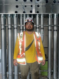 Apprentice Angel Avendano says technology allows him to be more efficient and accurate in the workplace. Apprentice Angel Avendano says technology allows him to be more efficient and accurate in the workplace.