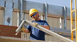 construction worker wearing sunglasses