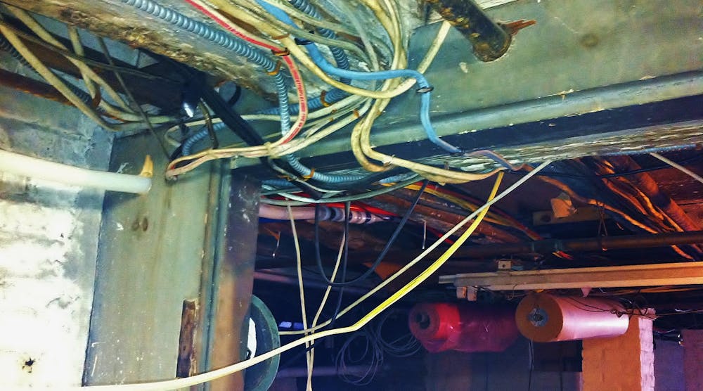 haphazard basement wiring
