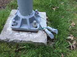 exposed wires near a pedestrian area exposed wires near a pedestrian area