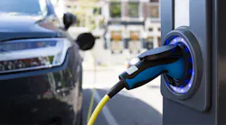 electric vehicle charger in station