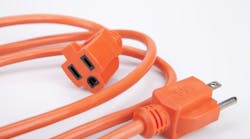 orange flexible extension cord