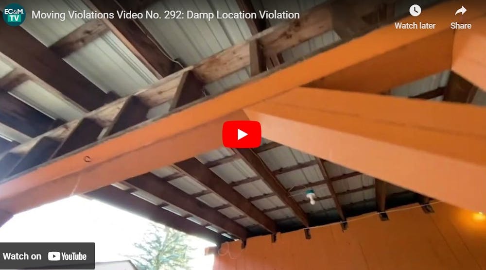 Moving Violations Video No. 292: Damp Location Violation