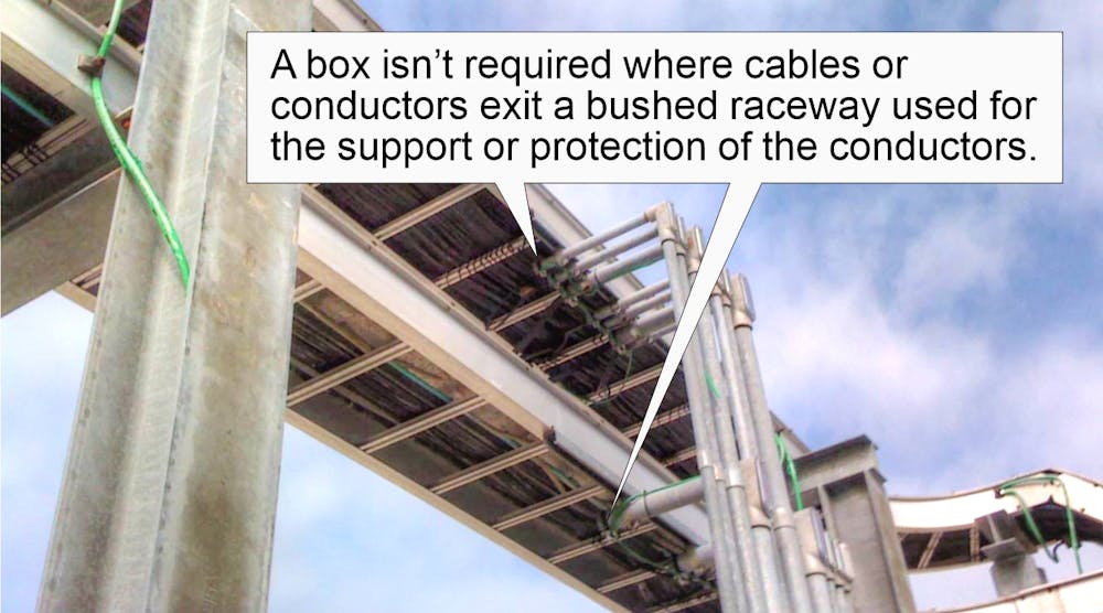 cable tray bushed conduit and tubing