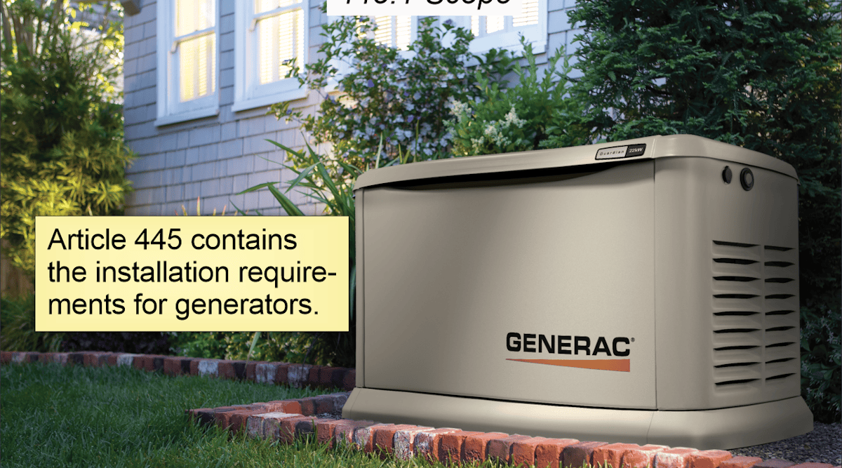 NEC Requirements for Generators | EC&M