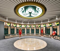 Colorado State University (CSU) Moby Arena is an iconic landmark on the CSU campus in Fort Collins, Colo. The Encore Electric Technology Solutions team partnered with general contractor, Adolfson & Peterson, for this design-build project to provide numerous technology and low-voltage elements including audiovisual engineering, selection of product solutions, and audiovisual integration and installation. Colorado State University (CSU) Moby Arena is an iconic landmark on the CSU campus in Fort Collins, Colo. The Encore Electric Technology Solutions team partnered with general contractor, Adolfson & Peterson, for this design-build project to provide numerous technology and low-voltage elements including audiovisual engineering, selection of product solutions, and audiovisual integration and installation.