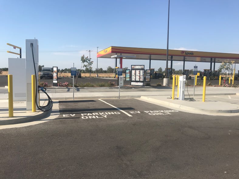 Love&apos;s Travel Stops was recently awarded $4.8 million in federal funding to build EV charging stations at eight of its locations in two states.