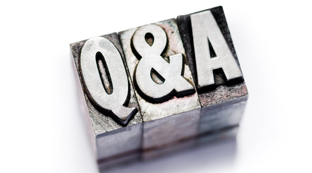 Q&amp;A in letterpress type