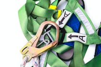 fall protection harness and lanyard dreamstime_m_72173994
