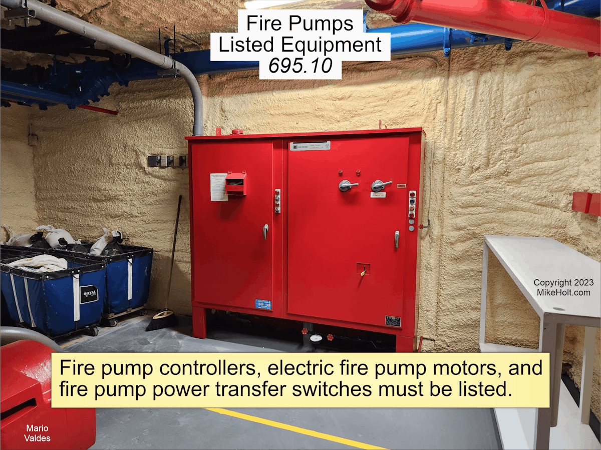 NEC Requirements for Fire Pumps EC&M