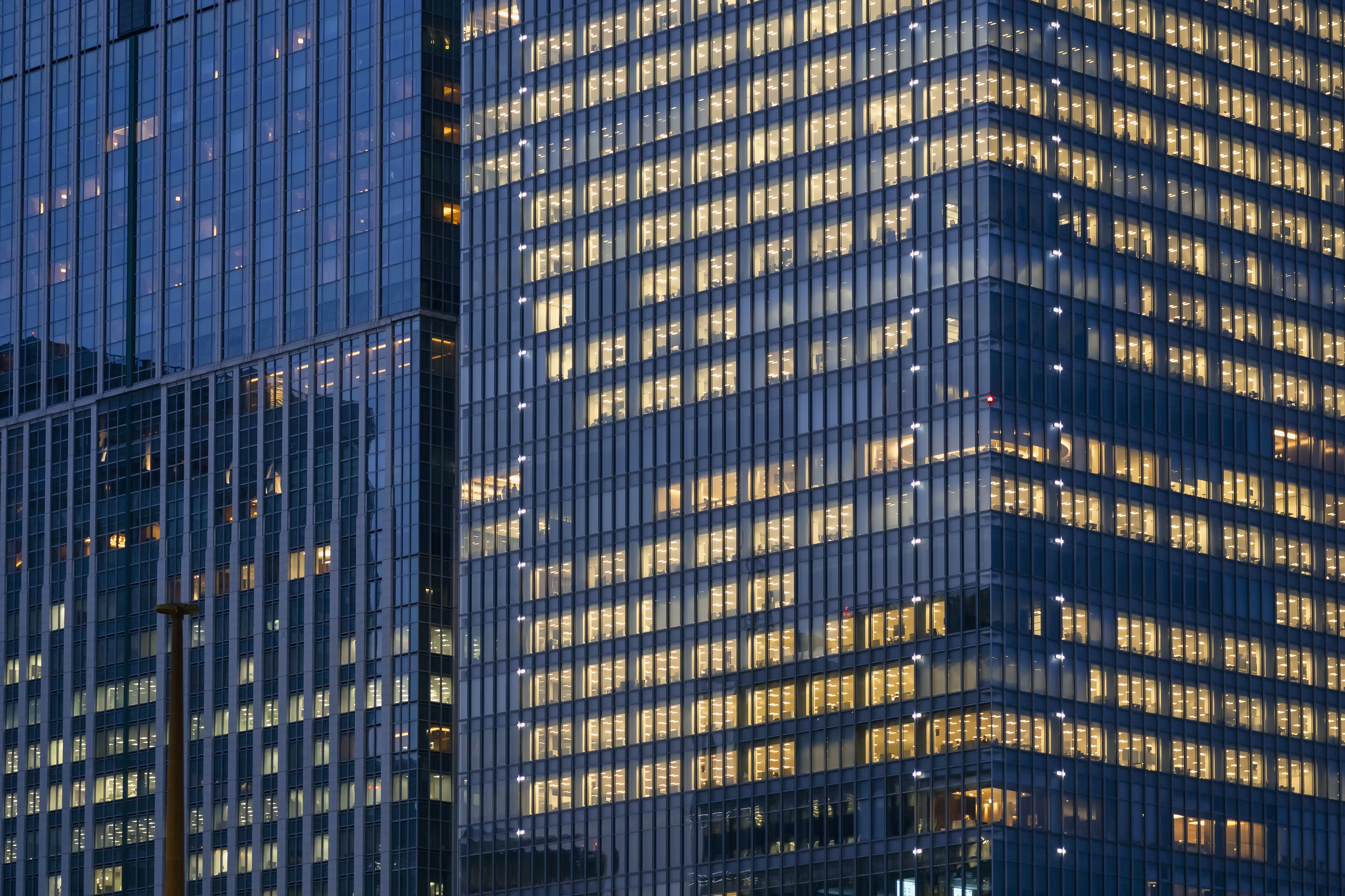 outside view of building lighting