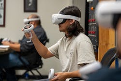 WECA trainees using VR encounter questions test their BESS subject matter knowledge. WECA trainees using VR encounter questions test their BESS subject matter knowledge.