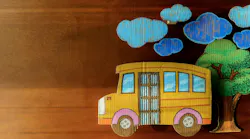 cardboard school bus