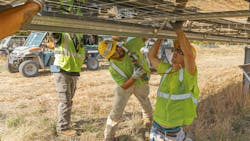 A tremendous opportunity exists for electrical contractors taking on this utility-scale solar wiring work.