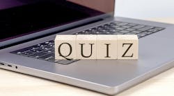 quiz letters on laptop