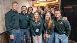 Second place was awarded to the team from California Polytechnic State University, San Luis Obispo. Second place was awarded to the team from California Polytechnic State University, San Luis Obispo.