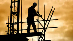 construction worker in shadow