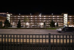 Three parking areas at Potawatomi Casino Hotel in Milwaukee have new LED luminaires, including the top deck on the main garage. The facilities manager reviewed the luminaire&rsquo;s performance, distribution, driver durability, and color temperature to ensure the illumination would be uniform to help guests feel safe and secure.