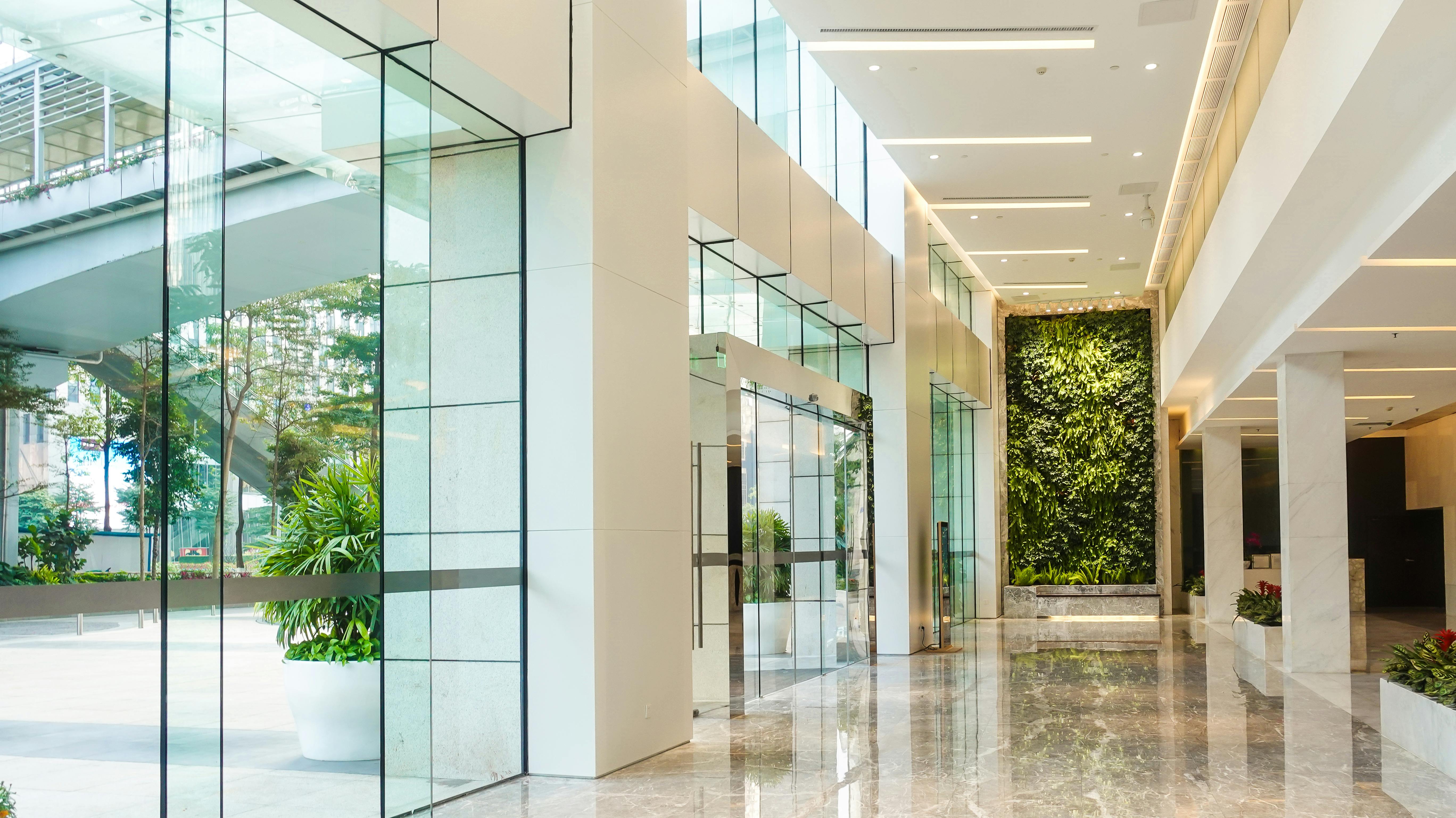 Modern commercial lighting space