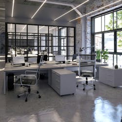 Photo 3. Bright, white light during the day encourages alertness and productivity. Photo 3. Bright, white light during the day encourages alertness and productivity.