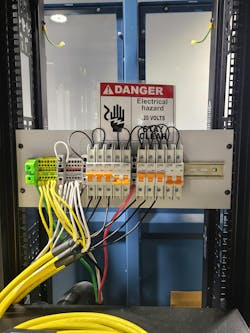 Even 'finger-safe' designs can have exposed conductors if you do not have to remove anything to contact the conductor with a tool or test probe. Even 'finger-safe' designs can have exposed conductors if you do not have to remove anything to contact the conductor with a tool or test probe.