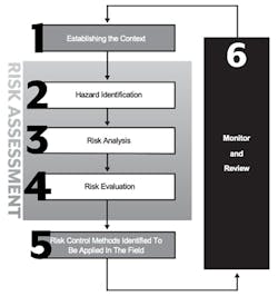 Employers and qualified employees must be familiar with this risk management process flow chart.