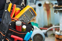 Photo 1. Electricians count on their tools to keep them safe. Examples include insulated hand tools and a properly rated digital multimeter. Photo 1. Electricians count on their tools to keep them safe. Examples include insulated hand tools and a properly rated digital multimeter.