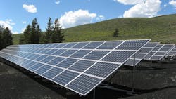 Photo 3. A well-maintained solar field can be a reliable source of power. Photo 3. A well-maintained solar field can be a reliable source of power.