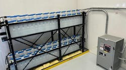 Photo 3. Here’s an example of a well-placed and visible battery system. Photo 3. Here’s an example of a well-placed and visible battery system.