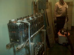 Photo 4. This battery equipment had been ignored for many, many years. Photo 4. This battery equipment had been ignored for many, many years.