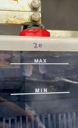 Photo 5. Learn to identify problems such as damaged internal parts and low acid levels. Photo 5. Learn to identify problems such as damaged internal parts and low acid levels.