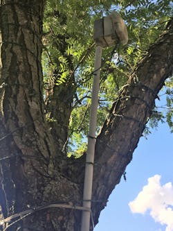 A submarine periscope imitation A submarine periscope imitation