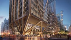 Although the new office construction market in New York City is being transformed by a generational change caused by remote officing, JP Morgan’s 1,388-ft office tower at 270 Park Ave. is a mammoth project expected to be complete in 2025. G&G Electric Supply Co., has been a supplier on the project. Although the new office construction market in New York City is being transformed by a generational change caused by remote officing, JP Morgan’s 1,388-ft office tower at 270 Park Ave. is a mammoth project expected to be complete in 2025. G&G Electric Supply Co., has been a supplier on the project.