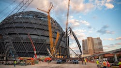 Everus Construction Group operating company Bombard Electric did the electrical work on the MSG Sphere. Everus Construction Group operating company Bombard Electric did the electrical work on the MSG Sphere.